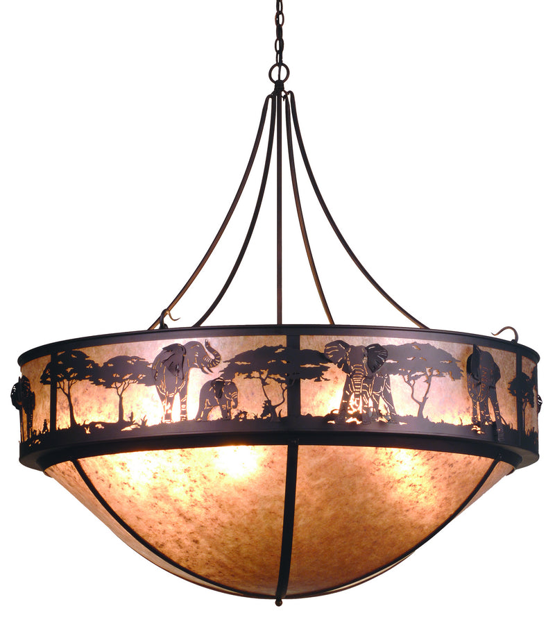 Meyda Tiffany 81918 12 Light Pendant, Cinnamon Coffee Metallic