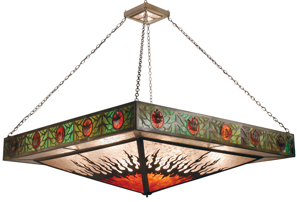 Meyda Tiffany 81984 12 Light Inverted Pendant, Antique Copper