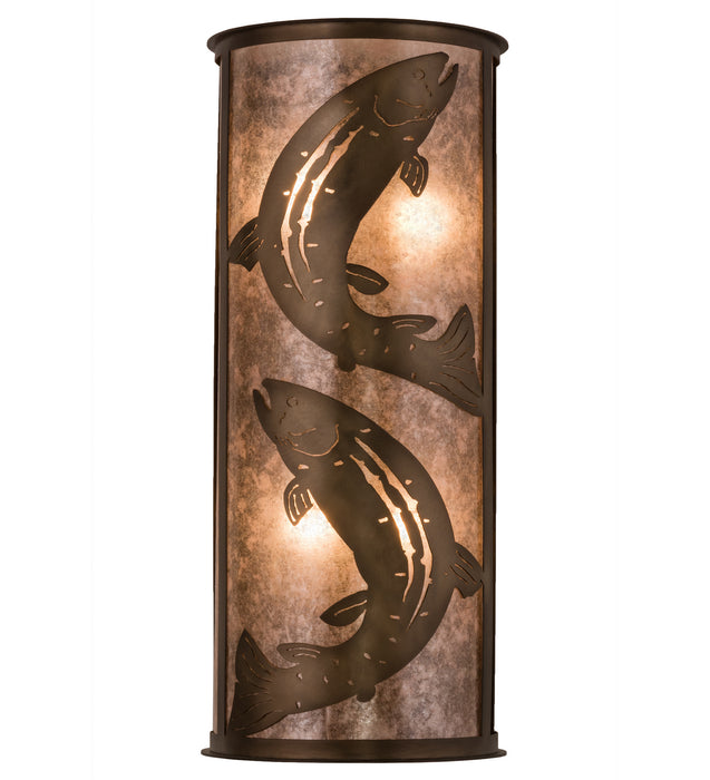 Meyda Tiffany 82464 Four Light Wall Sconce, Antique Copper