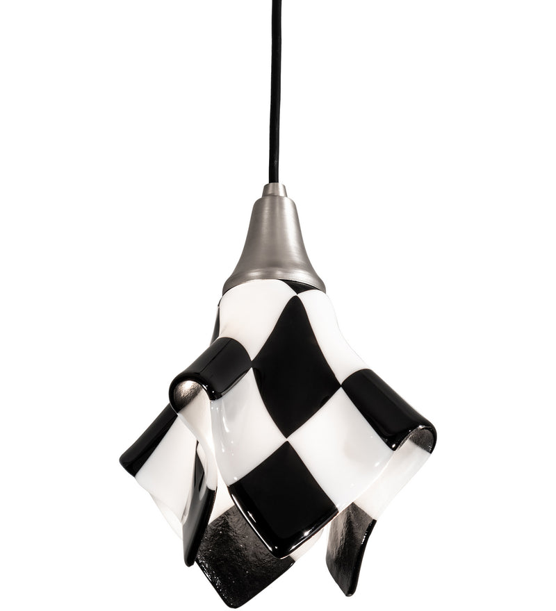 Meyda Tiffany 82474 One Light Mini Pendant, Brushed Nickel