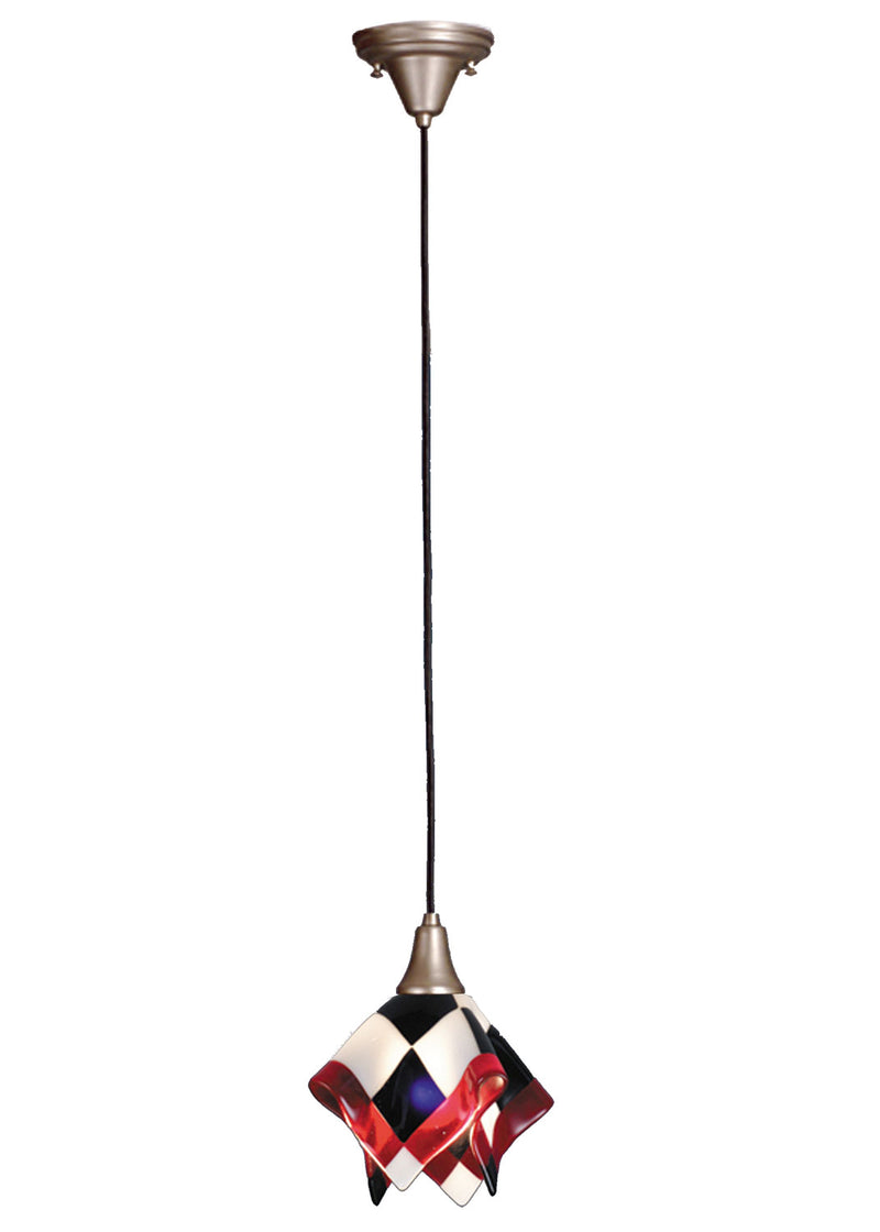 Meyda Tiffany 82475 One Light Mini Pendant, Nickel