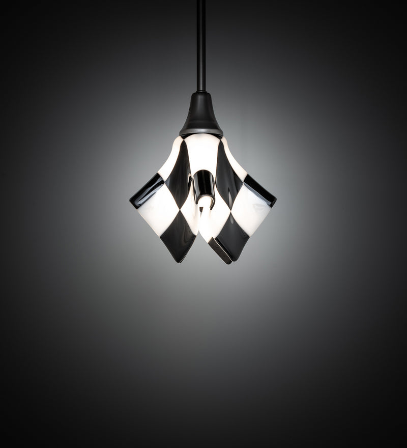 Meyda Tiffany 82545 One Light Mini Pendant, Nickel