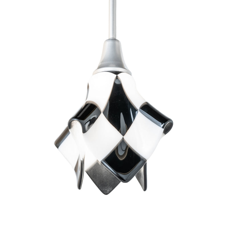 Meyda Tiffany 82545 One Light Mini Pendant, Nickel