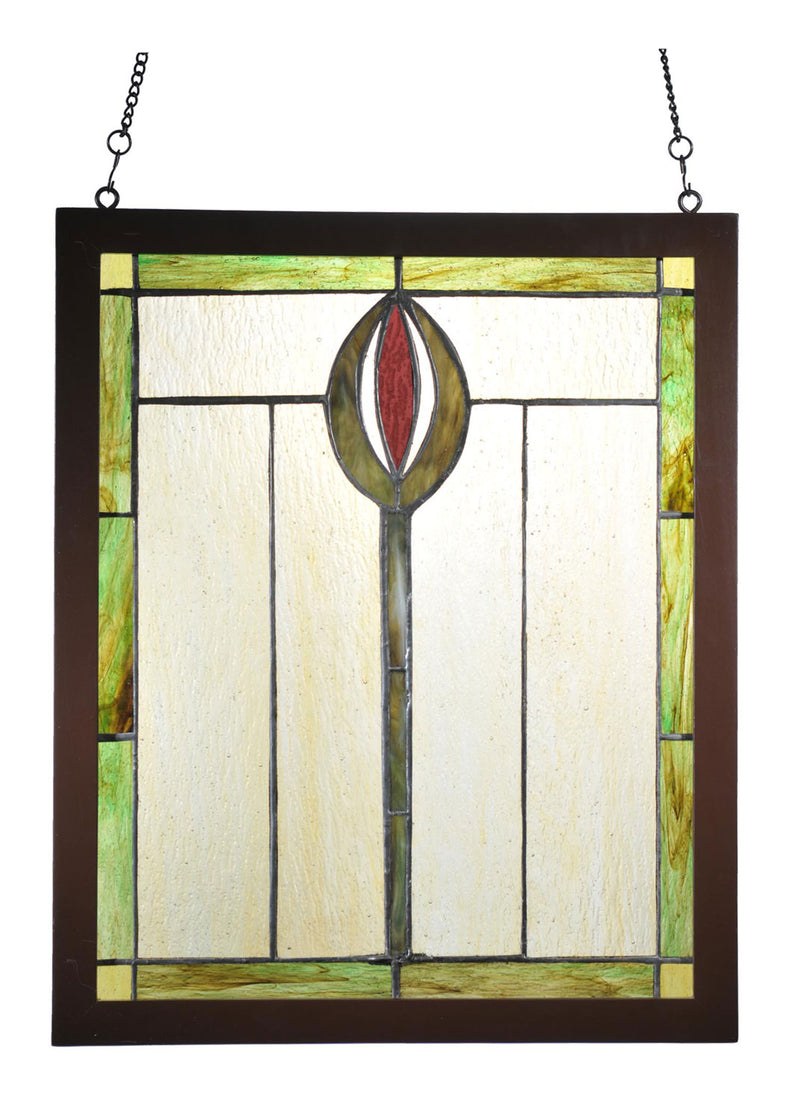Meyda Tiffany 98100 Window, Natural Wood