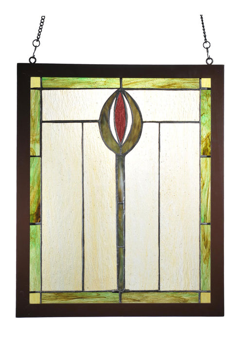 Meyda Tiffany 98100 Window, Natural Wood