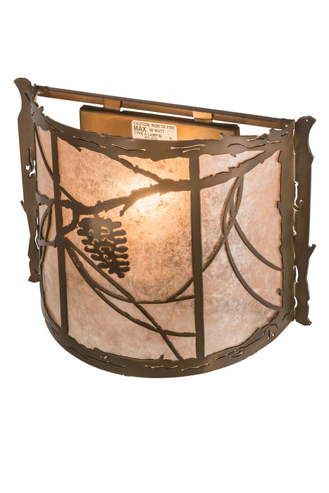 Meyda Tiffany 98133 One Light Wall Sconce, Antique Copper