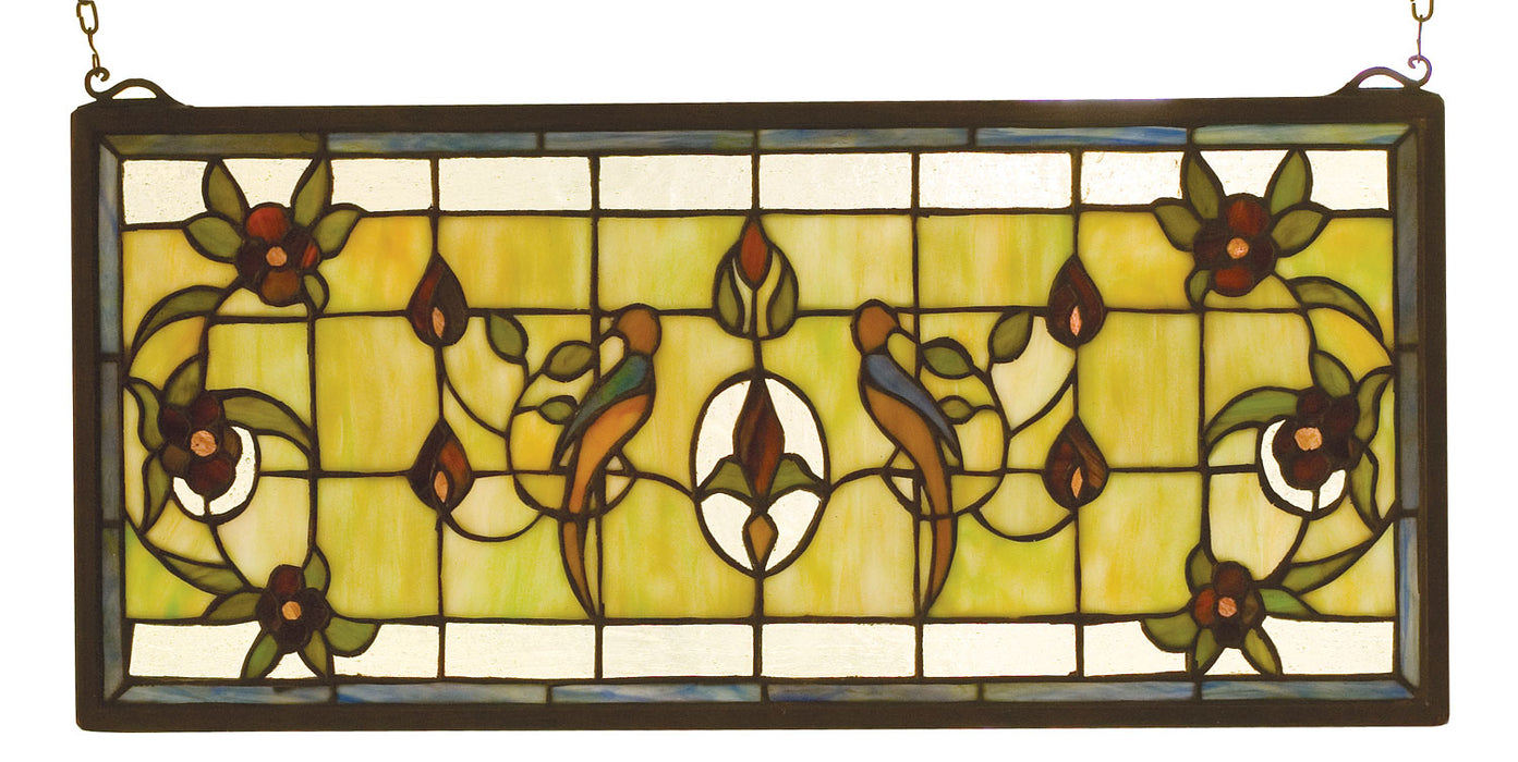 Meyda Tiffany 98451 Window, Avocado Ia Green/Blue Burgundy Zasdy