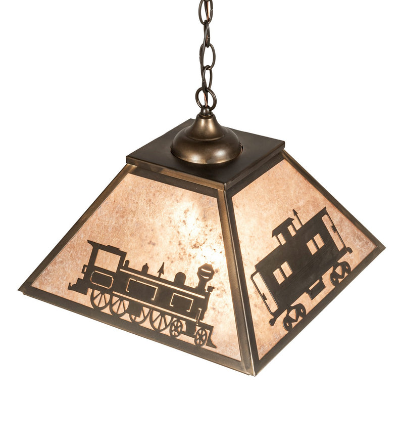 Meyda Tiffany 98688 Two Light Pendant, Antique Copper
