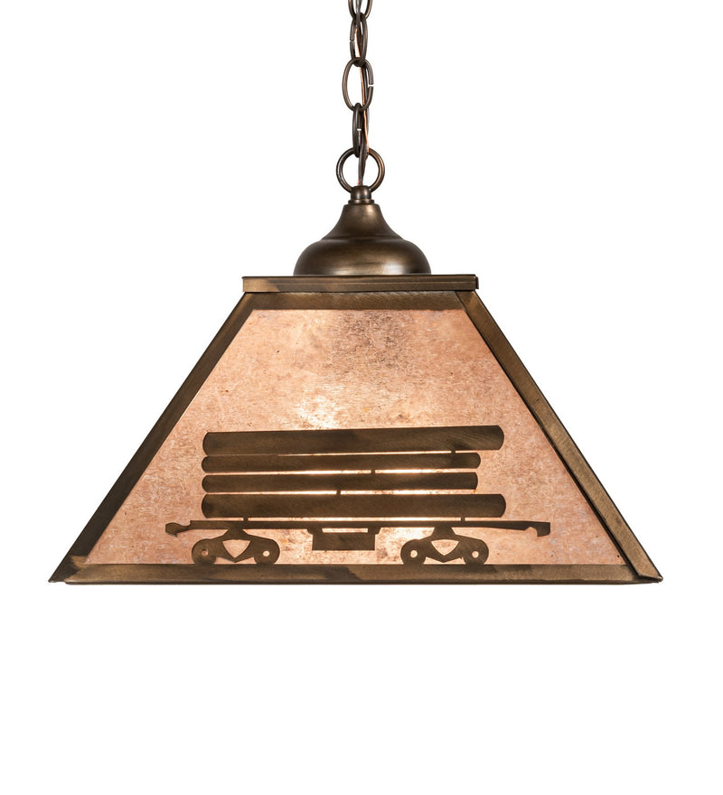 Meyda Tiffany 98688 Two Light Pendant, Antique Copper
