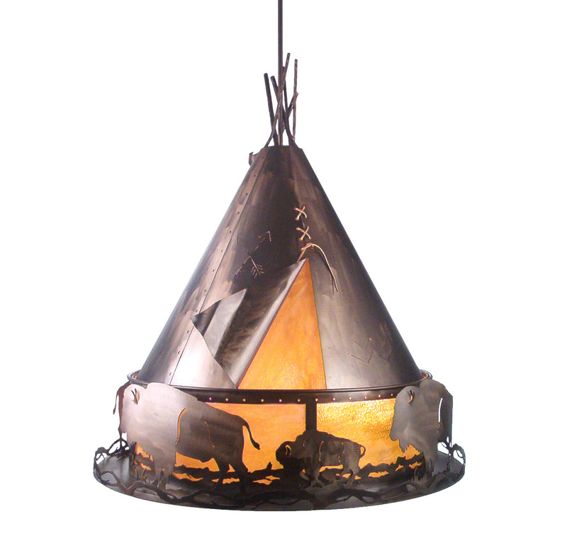 Meyda Tiffany 98741 Eight Light Pendant, Antique Copper