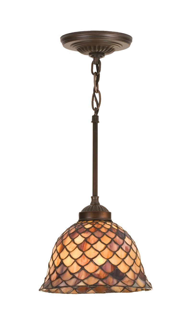 Meyda Tiffany 98821 One Light Mini Pendant, Antique