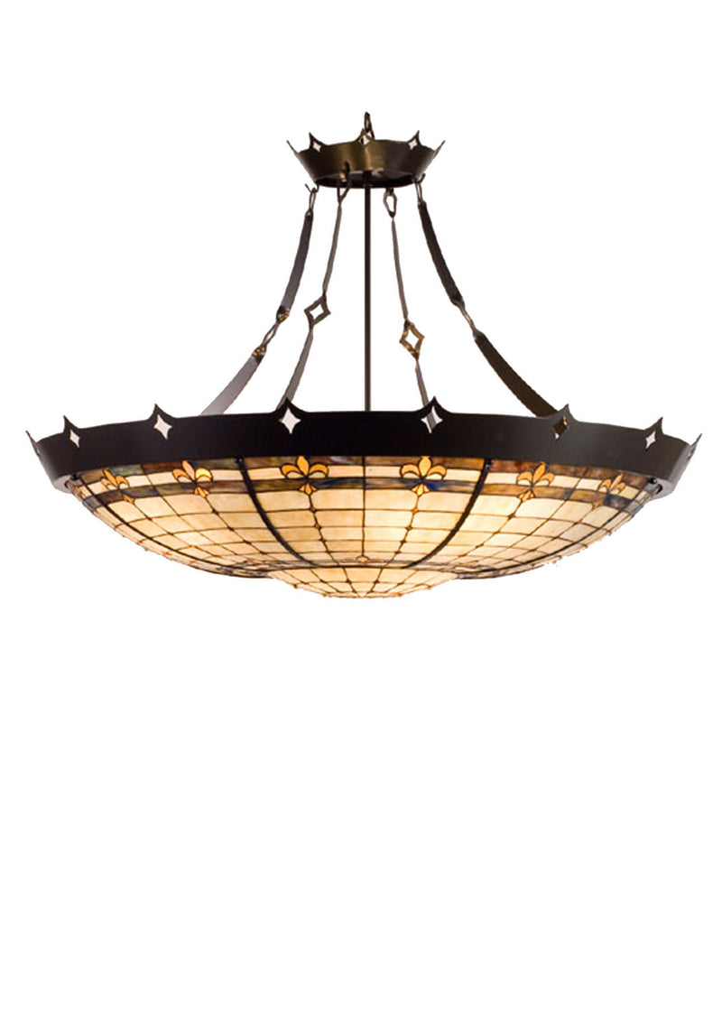Meyda Tiffany 98957 Six Light Inverted Pendant, Timeless Bronze