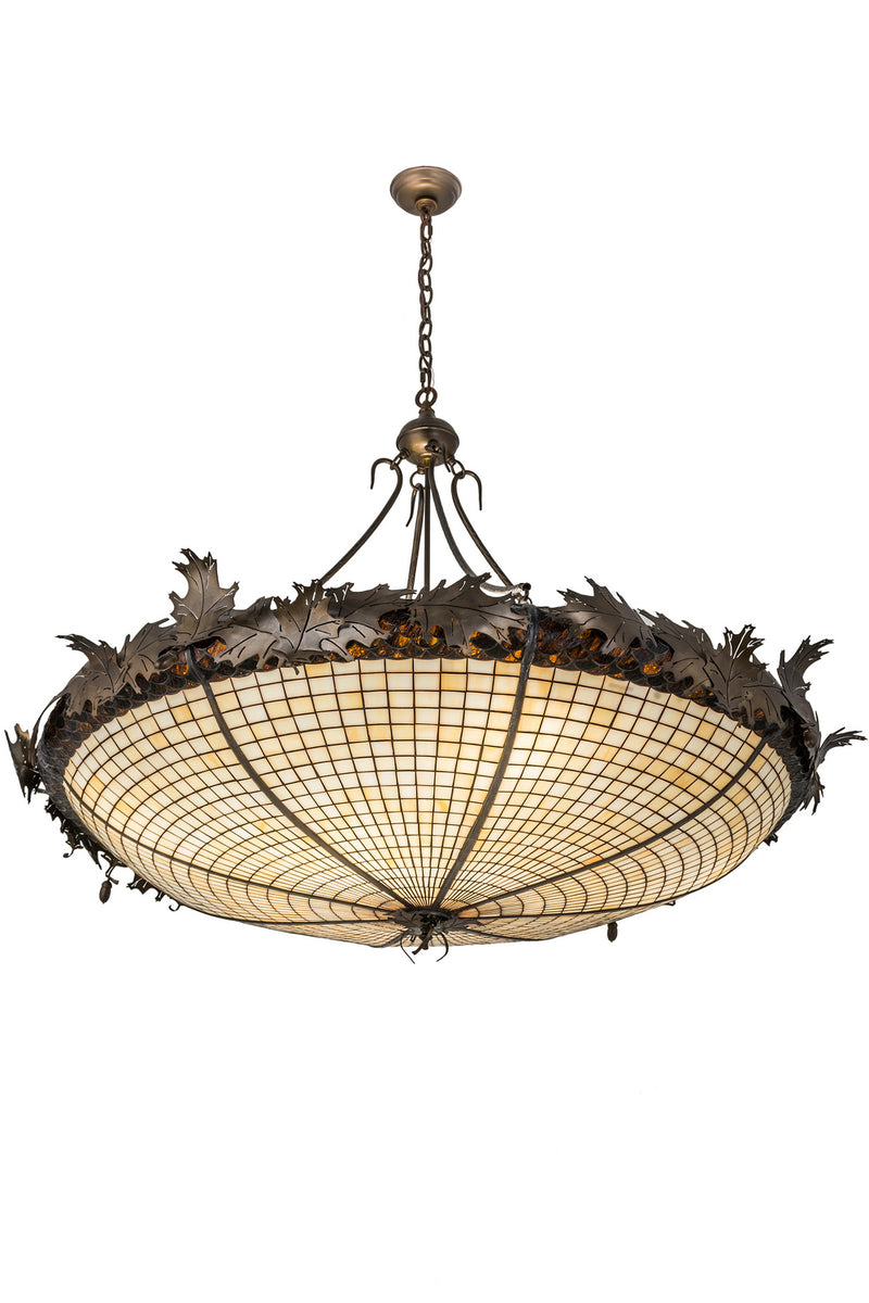 Meyda Tiffany 98968 Eight Light Pendant, Antique Copper