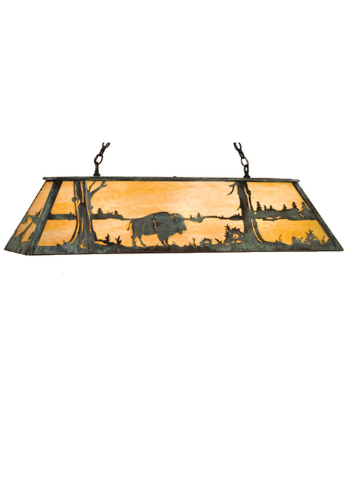 Meyda Tiffany 99239 Six Light Pendant, Antique Copper/Verde
