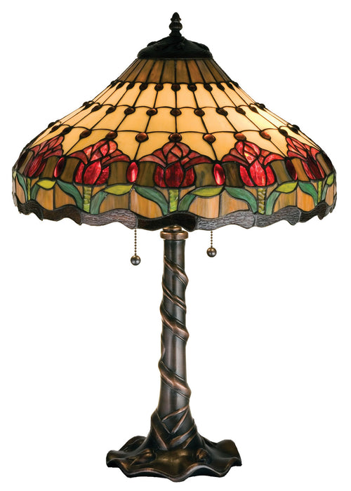 Meyda Tiffany 99270 Table Lamp, Mahogany Bronze