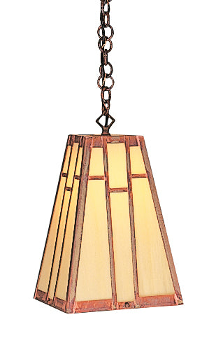 Arroyo AH-8TN-RC One Light Pendant, Raw Copper