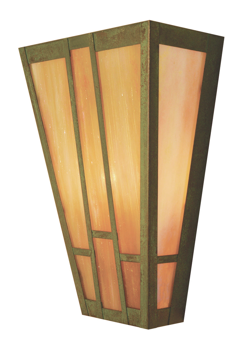 Arroyo AS-12GW-VP Two Light Wall Mount, Verdigris Patina