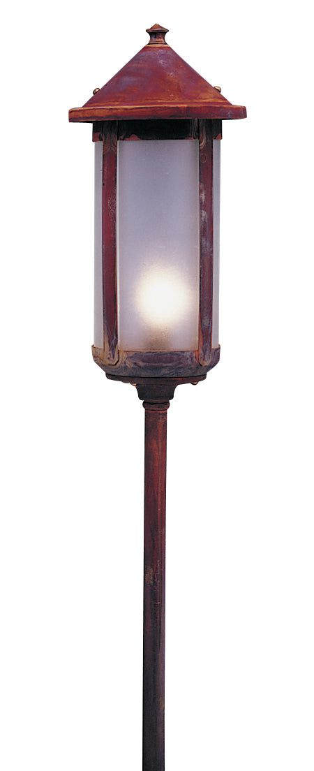 Arroyo LV12-B6LF-RC One Light Landscape, Raw Copper