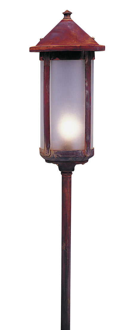 Arroyo LV24-B6LF-RC One Light Landscape, Raw Copper