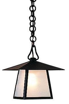 Arroyo CH-8EF-BK One Light Pendant, Satin Black