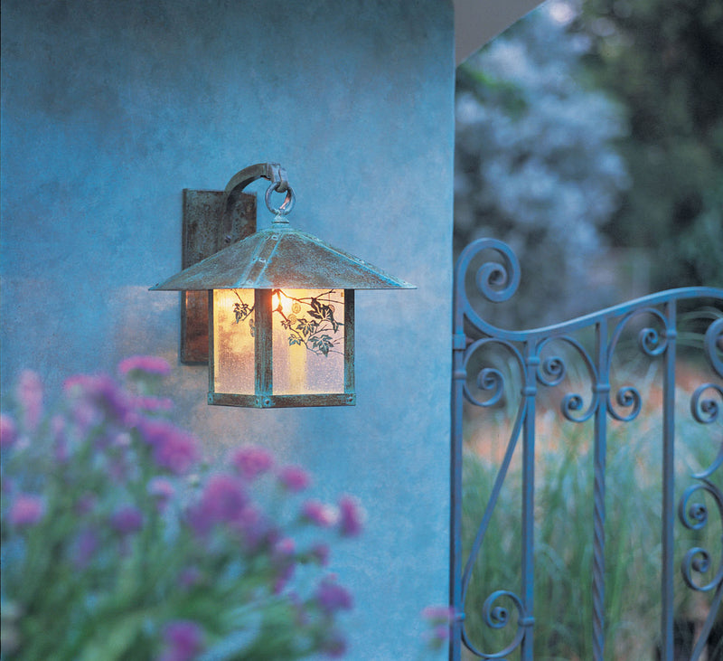 Arroyo EB-12SFCS-VP One Light Wall Mount, Verdigris Patina