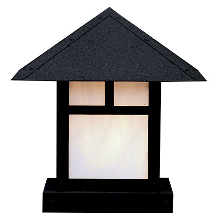 Arroyo EC-12TWO-BK One Light Column Mount, Satin Black