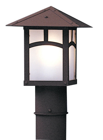 Arroyo EP-7AF-RB One Light Post Mount, Rustic Brown