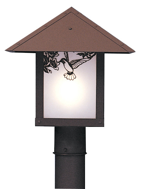 Arroyo EP-12HFF-RB One Light Post Mount, Rustic Brown