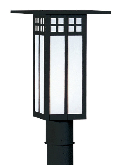 Arroyo GP-9LWO-BK One Light Post Mount, Satin Black