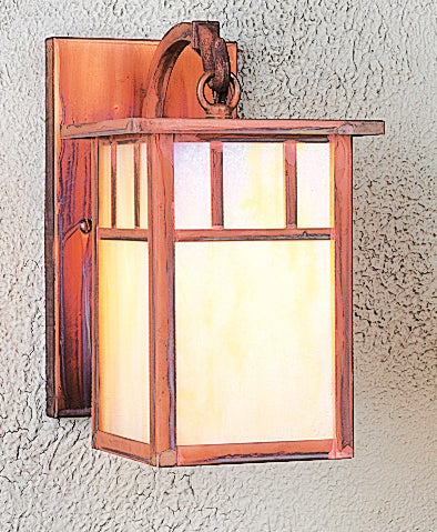 Arroyo HB-4LDTGW-RC One Light Wall Mount, Raw Copper