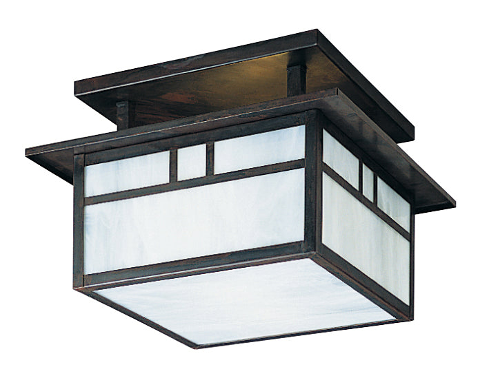 Arroyo HCM-12DTWO-BZ Two Light Flush Mount, Bronze