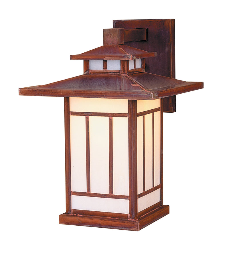 Arroyo KB-9WO-RC One Light Wall Mount, Raw Copper