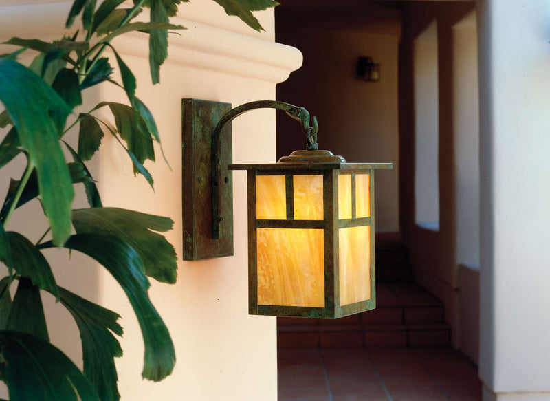 Arroyo MB-6TGW-VP One Light Wall Mount, Verdigris Patina