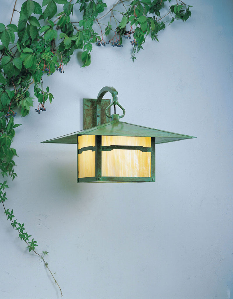 Arroyo MB-20CLGW-VP One Light Wall Mount, Verdigris Patina