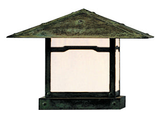 Arroyo MC-12CLWO-VP One Light olumn Mount, Verdigris Patina