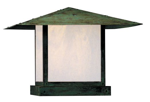 Arroyo MC-20EWO-VP One Light olumn Mount, Verdigris Patina