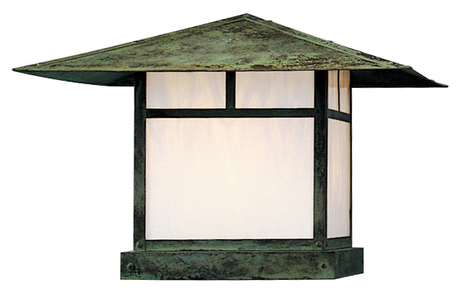 Arroyo MC-24TWO-VP One Light olumn Mount, Verdigris Patina