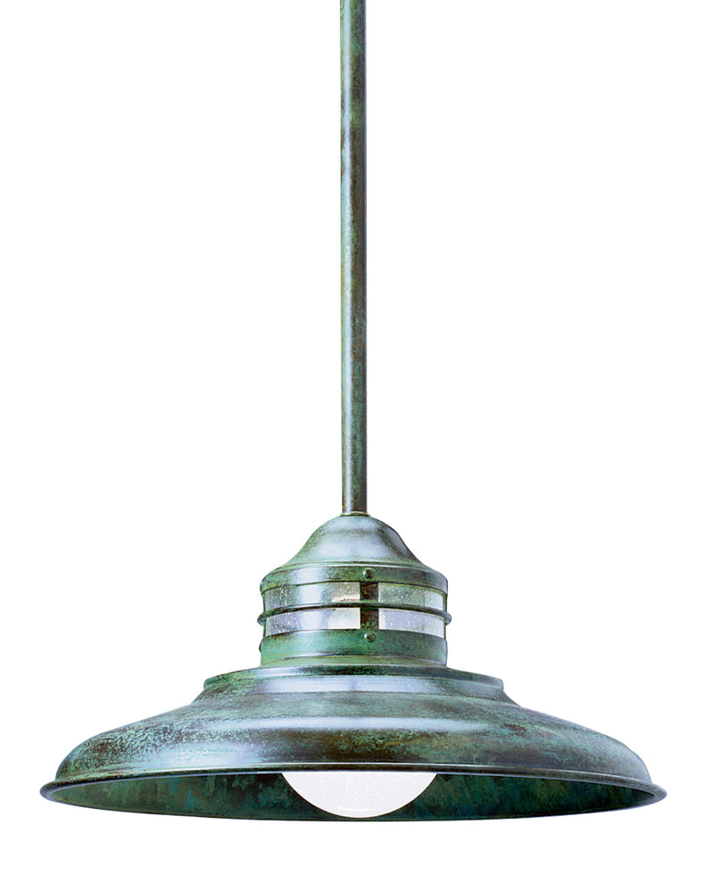Arroyo NSH-17CS-VP One Light Pendant, Verdigris Patina