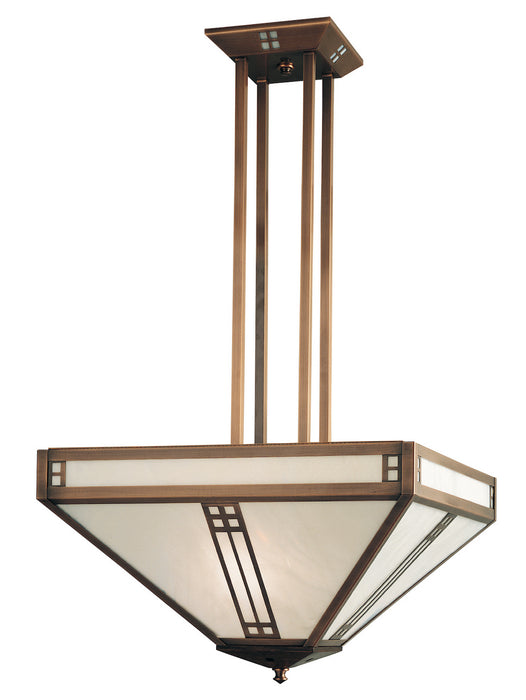 Arroyo PCH-18WO-AC Four Light Pendant, Antique Copper