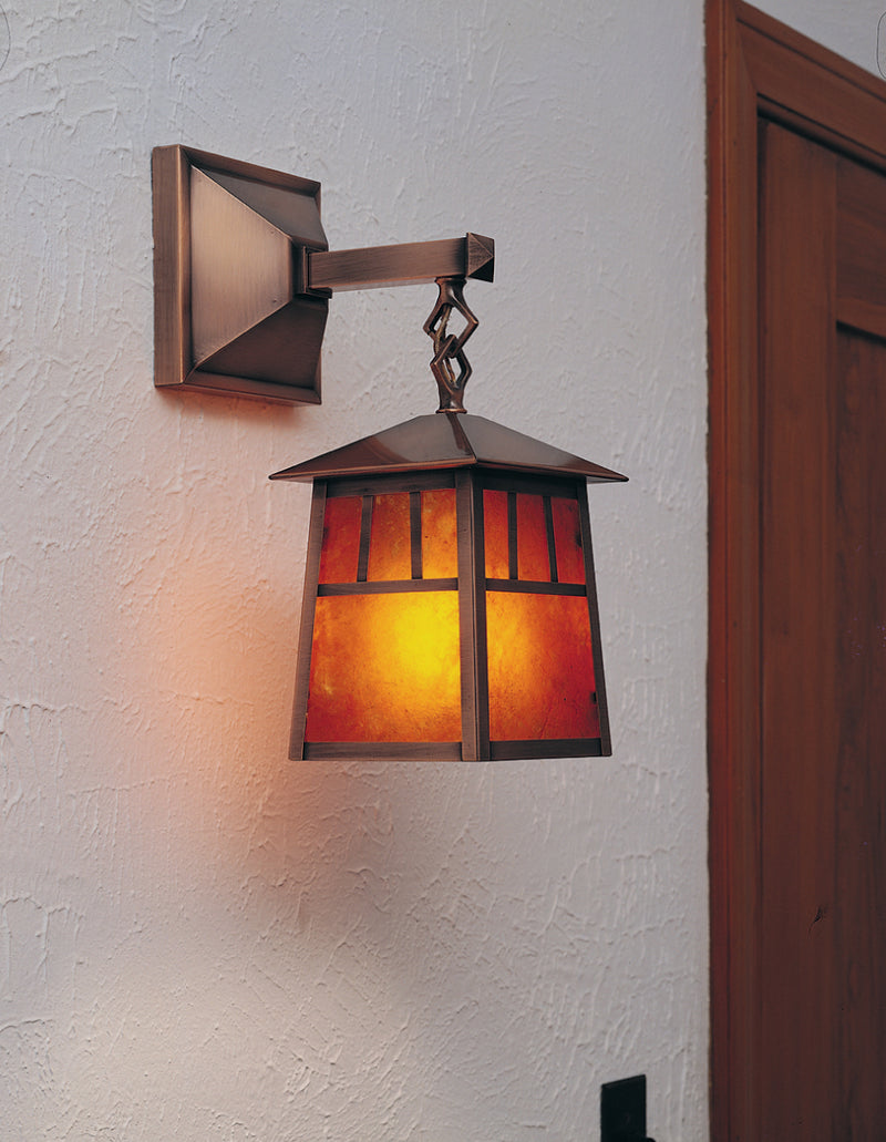 Arroyo RB-6M-AC One Light Wall Mount, Antique Copper