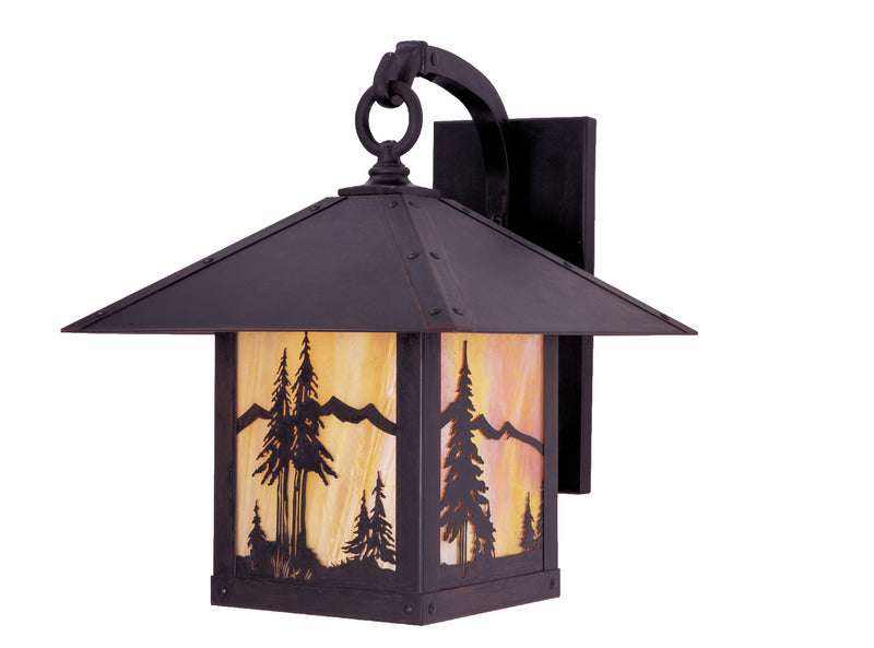 Arroyo TRB-12MNGW-BZ One Light Wall Bracket, Bronze