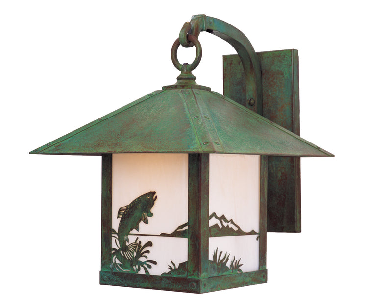 Arroyo TRB-12TRWO-VP One Light Wall Bracket, Verdigris Patina