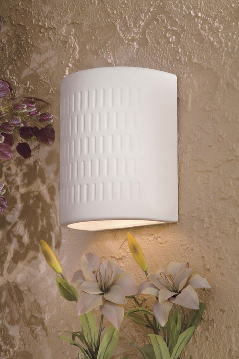 Minka-Lavery 564-1 One Light Wall Sconce, White Ceramic