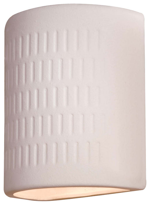 Minka-Lavery 564-1 One Light Wall Sconce, White Ceramic