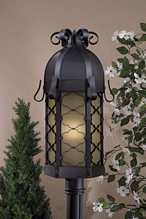 Minka-Lavery 9246-66-PL One Light Outdoor Post Mount, Coal