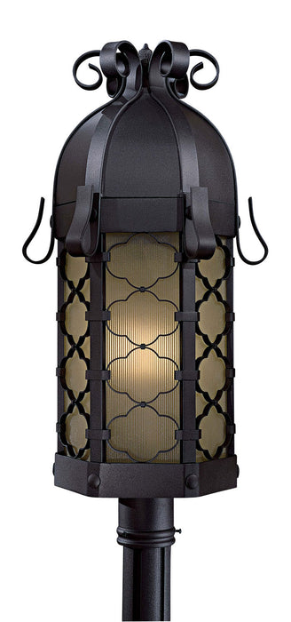 Minka-Lavery 9246-66-PL One Light Outdoor Post Mount, Coal