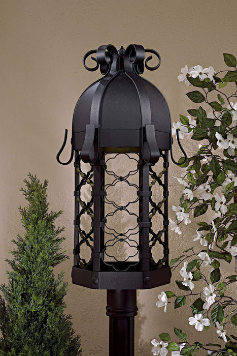 Minka-Lavery 9246-1-66-PL One Light Outdoor Post Mount, Coal