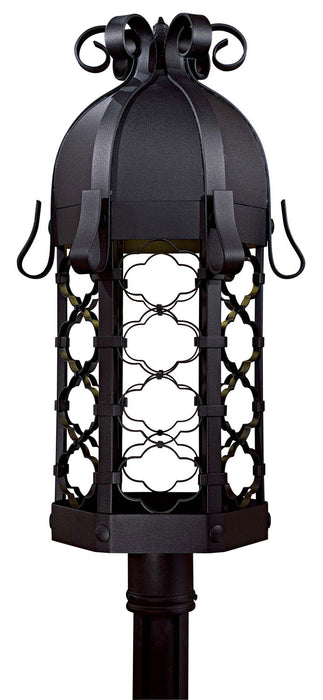Minka-Lavery 9246-1-66-PL One Light Outdoor Post Mount, Coal
