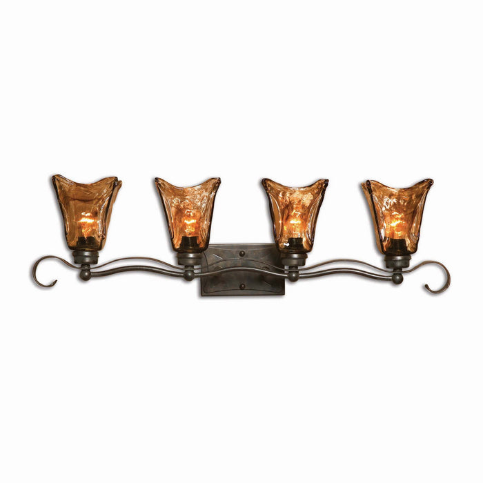 Uttermost 22845 Four Light Vanity Strip, Oil Rubbed Bronze