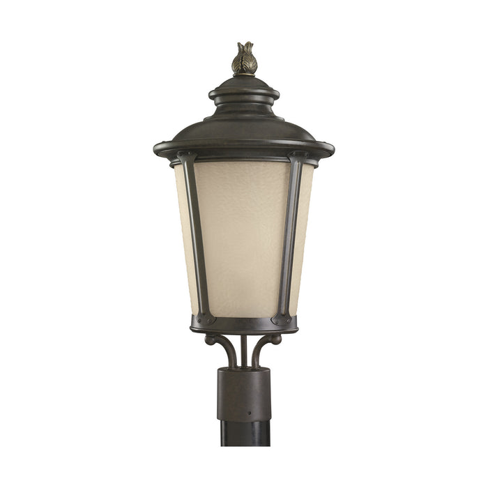 Generation Lighting 82240-780 One Light Outdoor Post Lantern, Burled Iron